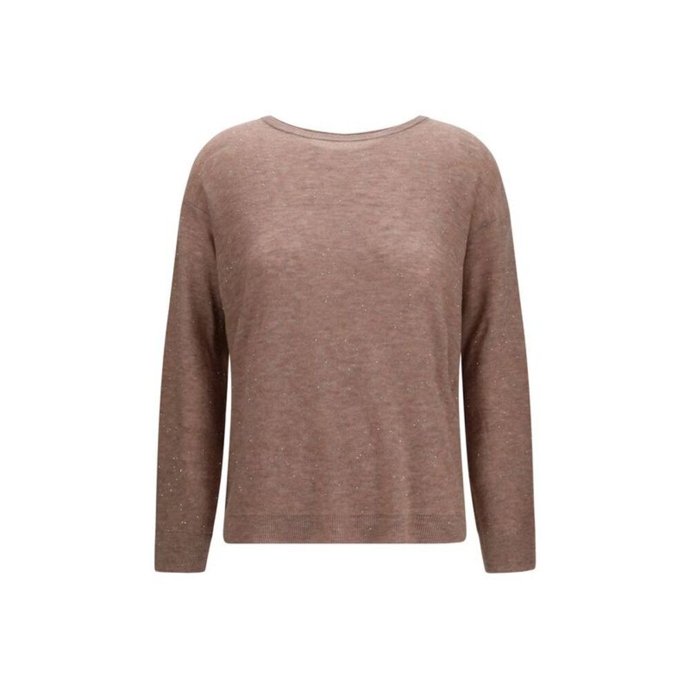Fabiana Filippi Brown Wool Oves Aries Women's Sweatshirt